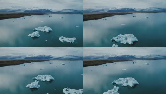 冰岛Jokulsarlon湖的风景高清在线视频素材下载