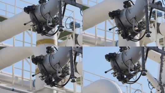 液化天然气油轮码头高清在线视频素材下载