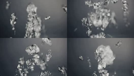 水滴在空中自由漂浮高清在线视频素材下载