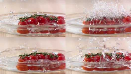 慢Mo蒲式耳新鲜番茄高清在线视频素材下载