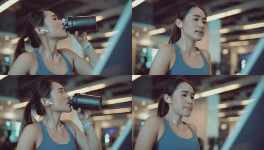 亚洲女人在健身房锻炼高清在线视频素材下载