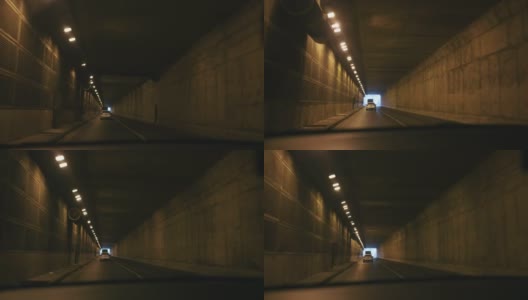 开车到隧道高清在线视频素材下载