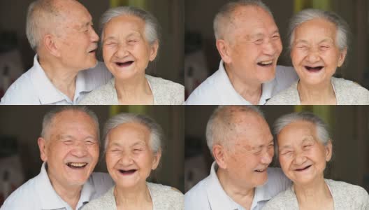 快乐的资深亚洲夫妇在一起高清在线视频素材下载