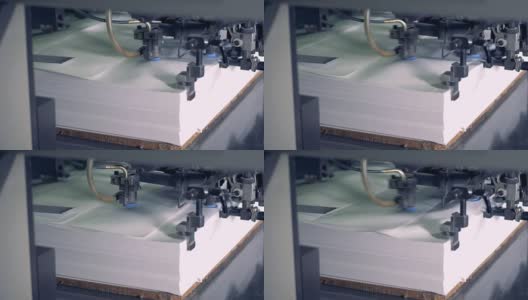 工业机器正在以非常快的速度取代纸张高清在线视频素材下载