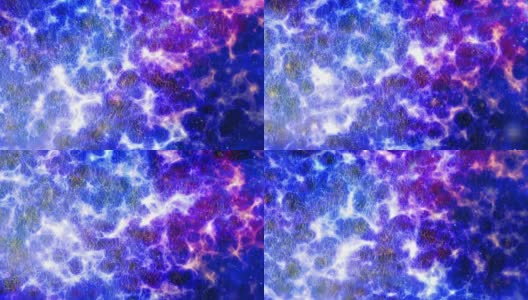 空间分形星系明亮的蓝色和白色高清在线视频素材下载
