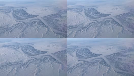 北极冰冻的河流高清在线视频素材下载