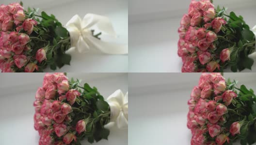 玫瑰花束高清在线视频素材下载