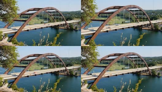 Pennybacker Bridge，奥斯汀，德克萨斯州高清在线视频素材下载