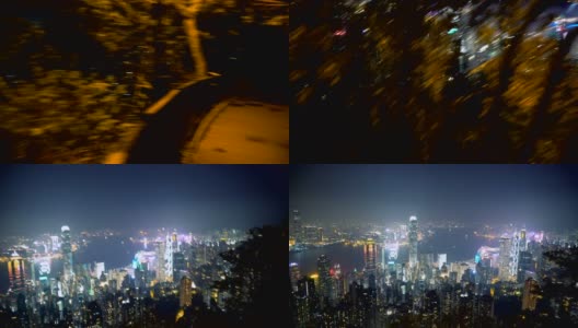 2个香港夜空的电影片段高清在线视频素材下载