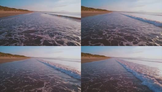 风和日丽的海浪航拍画面高清在线视频素材下载