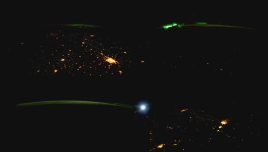 从国际空间站上看到的地球。这段视频由美国宇航局提供。高清在线视频素材下载