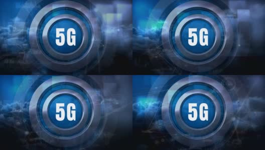 5G技术的数字合成高清在线视频素材下载
