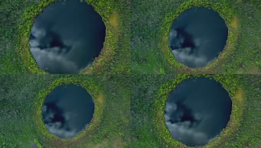 莫斯科州的贝兹多诺耶湖“无人机拍摄”高清在线视频素材下载