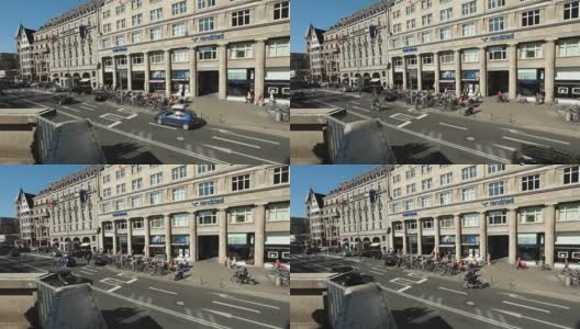 德国科隆的街头生活高清在线视频素材下载