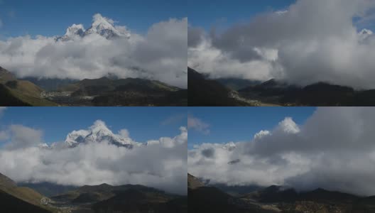 康嘉山上的云在移动高清在线视频素材下载
