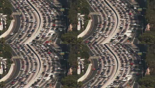 洛杉矶101高速公路交通(HD)高清在线视频素材下载