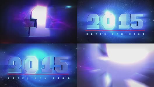 HD: 2015年新年倒计时高清在线视频素材下载