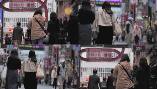 日本东京新宿的歌舞伎町高清在线视频素材下载