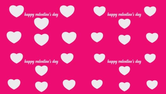 4K Happy Valentine's Day Animation|Loopable高清在线视频素材下载