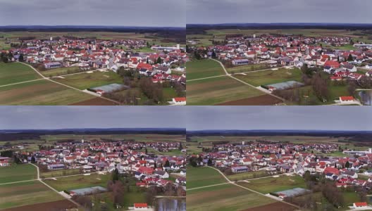 Inneringen的慢速飞行，Baden-Württemberg高清在线视频素材下载