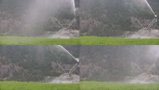 中心支点灌溉设备高清在线视频素材下载