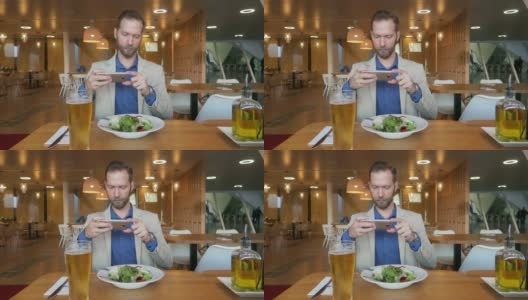 人为Instagram的食物制作图片-股票视频高清在线视频素材下载