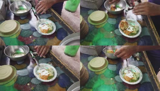 来自印度和东南亚的流行和著名的街头小吃高清在线视频素材下载