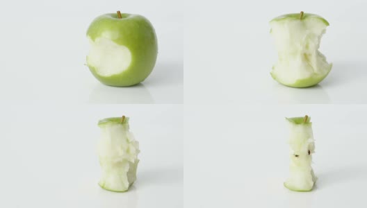 苹果被吃掉的定格动作序列高清在线视频素材下载