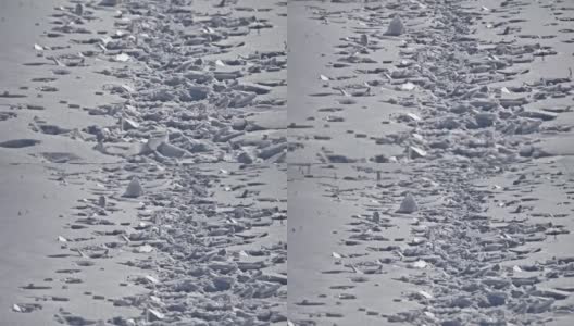 冰雪覆盖着白雪作为抽象的冬日背景高清在线视频素材下载