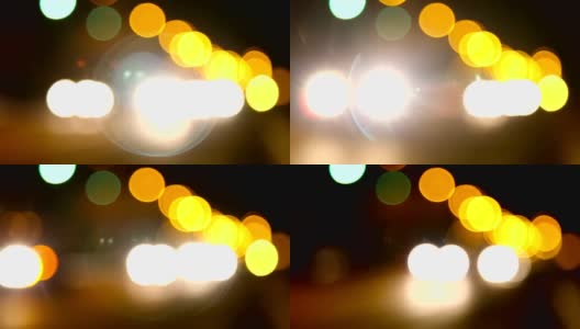夜间分散交通高清在线视频素材下载
