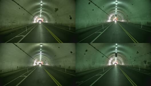 开车穿过洛杉矶的隧道高清在线视频素材下载