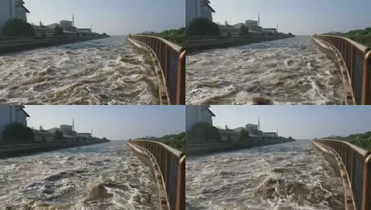 泰国第一座水桥。高清在线视频素材下载