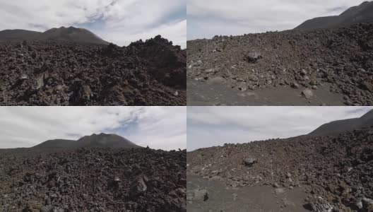 在埃特纳火山顶上高清在线视频素材下载
