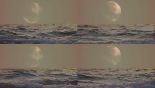 海上的月亮高清在线视频素材下载