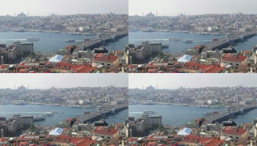 高清:全景伊斯坦布尔的场景高清在线视频素材下载