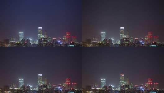 北京timelapse-skyline高清在线视频素材下载