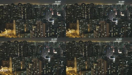 T/L WS HA PAN Living Apartment at Night /北京，中国高清在线视频素材下载