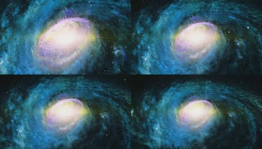 美丽的螺旋星系高清在线视频素材下载
