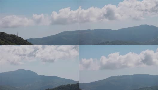 山脉，天空和瑞士的云。锅高清在线视频素材下载