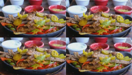 传统的墨西哥牛肉法士达高清在线视频素材下载