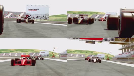 赛车准备开始- 4K 3D动画高清在线视频素材下载