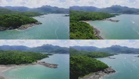 香港西贡半岛Hebe避风港或白沙湾高清在线视频素材下载