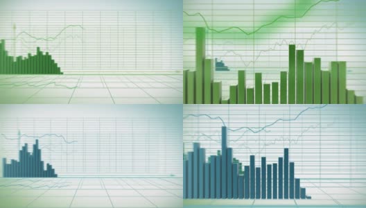 财务图表高清，循环。高清在线视频素材下载