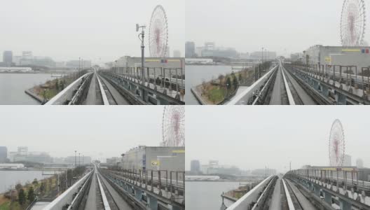 慢镜头:日本东京的自动列车高清在线视频素材下载