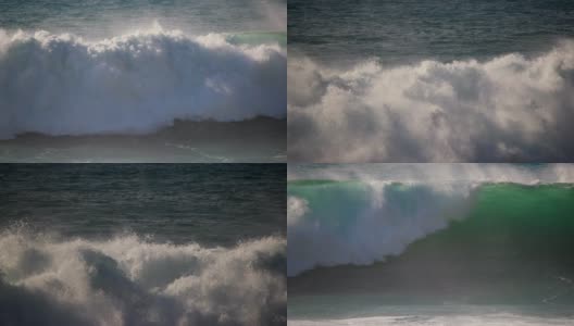 大海风暴浪飞溅高清在线视频素材下载